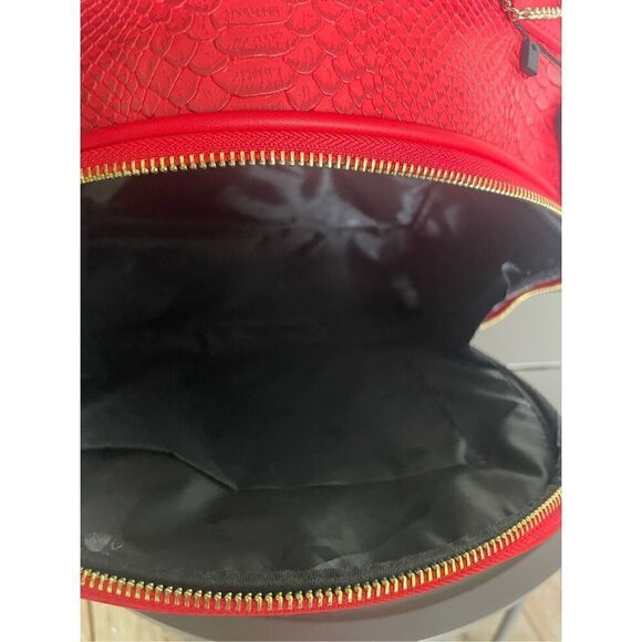 NWT Tote & Carry Red Faux Snake Skin Bag - Picture 6 of 12